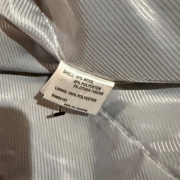 Calvin Klein Gray Wool Peacoat Coat size PS Petite Small - Picture 4 of 8